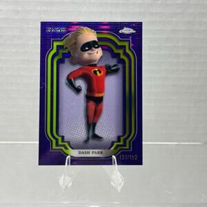 Disney Topps Chrome 2024 Dash Parr Purple Pulsar Refractor Parallel  /150